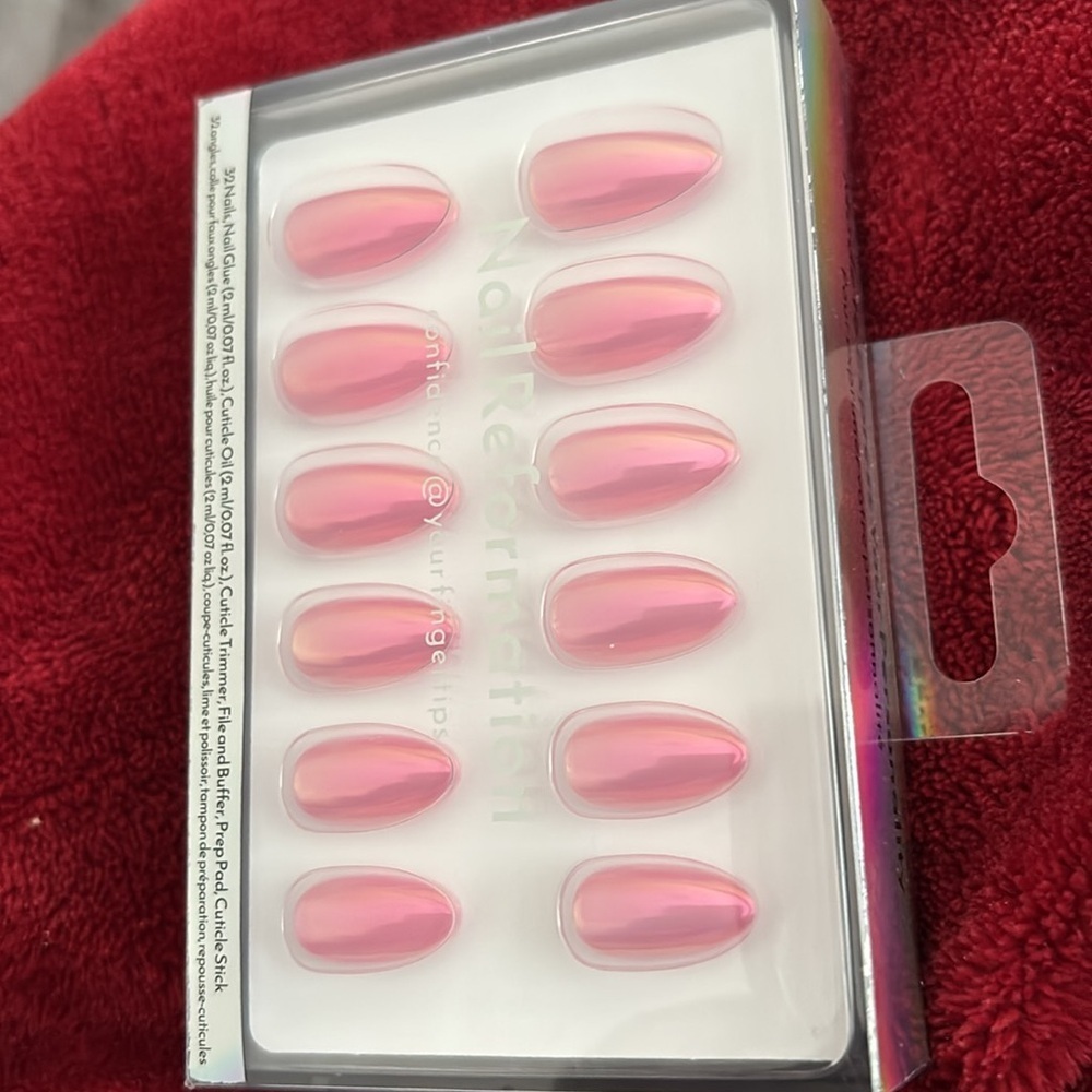 Nail Reformation chrome Press-On Nails